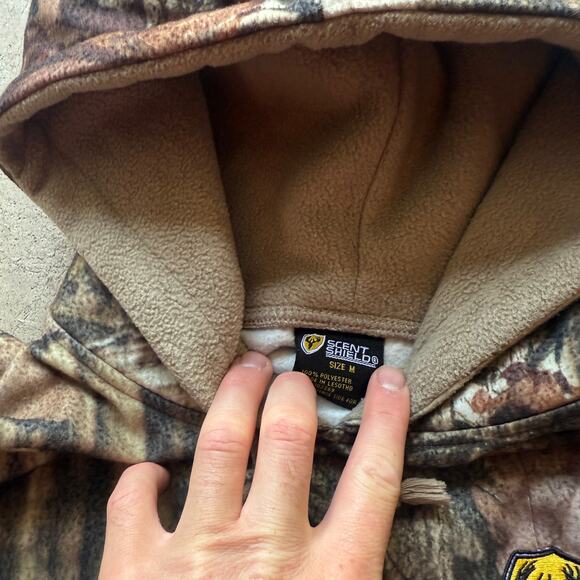 Men's Scent Shield Dream Season Camouflage Hoodie Pullover Sweatshirt Sz Medium - Picture 6 of 7